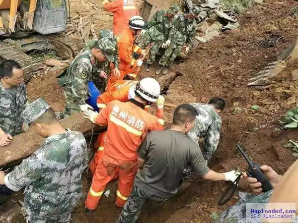 One killed, 20 buried in China landslide